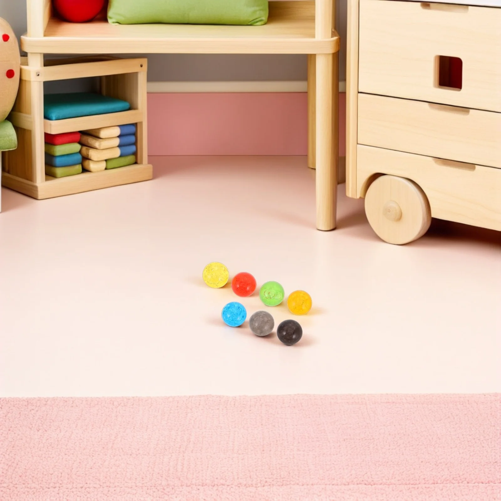 Colorful Children Marbles Set 100 Pieces Fun Party Game Indoor Outdoor Playing Balls Premium Quality Kids Gift