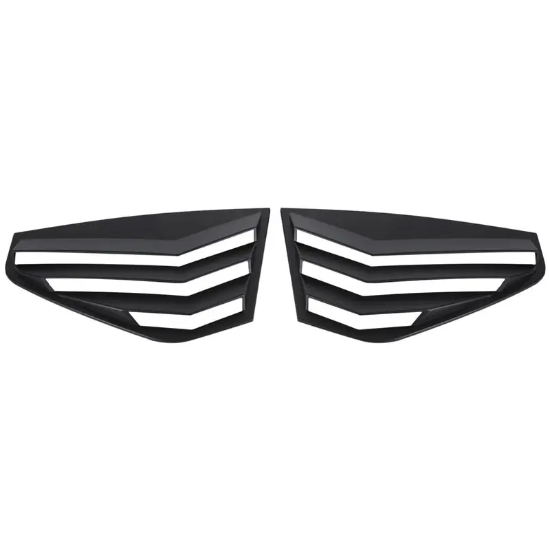 

Matte Black Rear Side Vent Quarter Window Louver Shutter Cover Trim For Golf MK8 2021-2023 Spare Parts-A74F