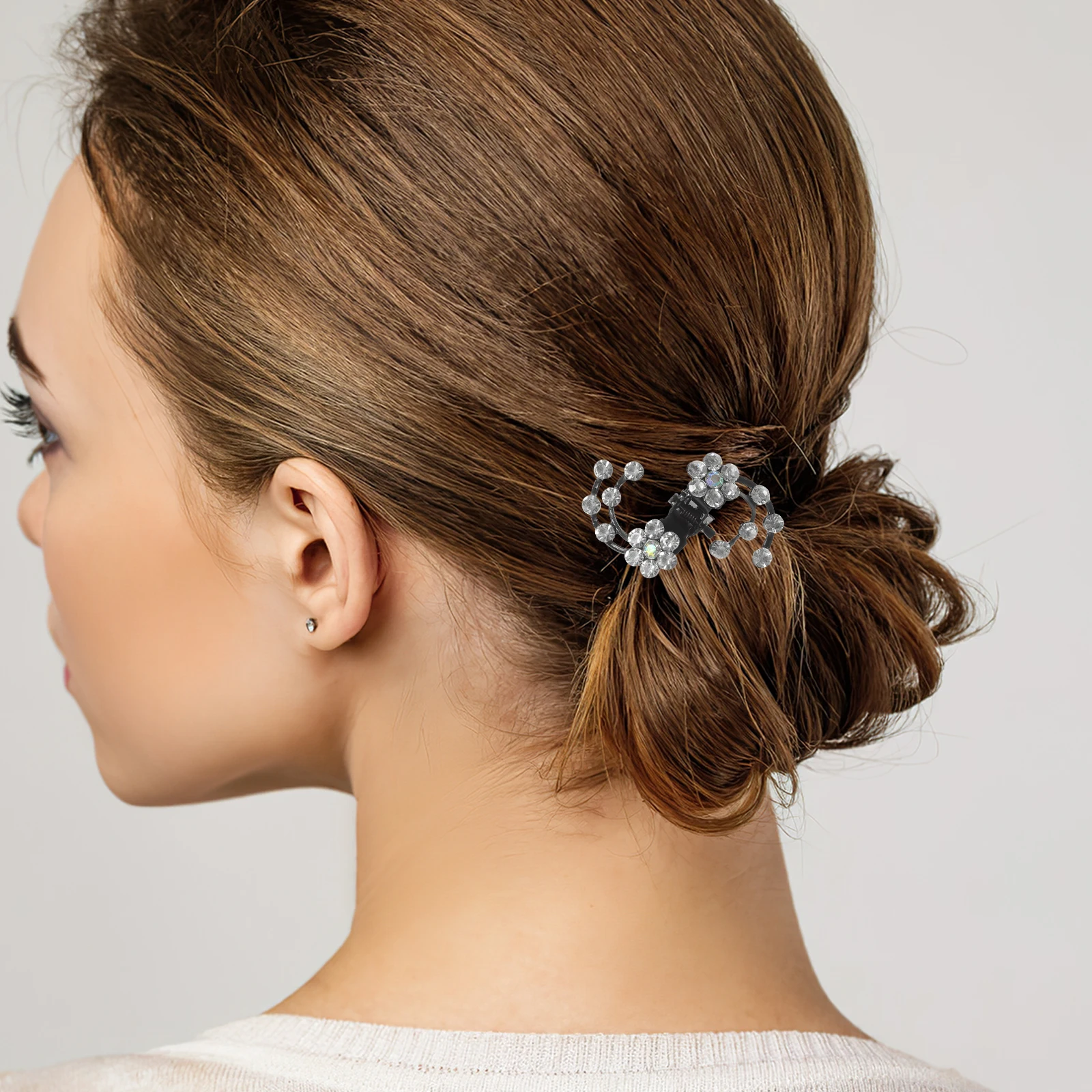 

6 Pcs Plum Clip Bride Wedding Accessories Elegant Design Lightweight Comfortable Daily Life Hair Decoration Mini Hairpin Flower