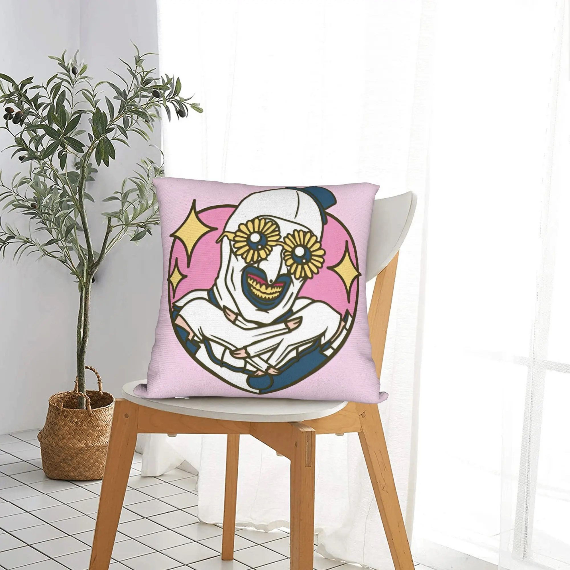 Art The Clown Terrifier Pillowcase Double-sided Printing Cushion Cover Decorations Halloween Pillow Case Cover Seater Square