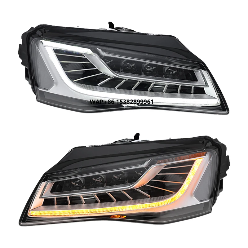 

YU GUANG for A8 D4 2011 2014 Car Accessories LED Headlights Durable Modified DRL Audi S8 D4 Style Head Lamps Front 3 Lens