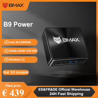 BMAX B9 Power Mini PC Intel Core i9-12900H 14 Cores Max 5.0GHz 24GB DDR5 32GB DDR4 RAM 1TB SSD WiFi 6 Bluetooth 5.2 Desktop PC
