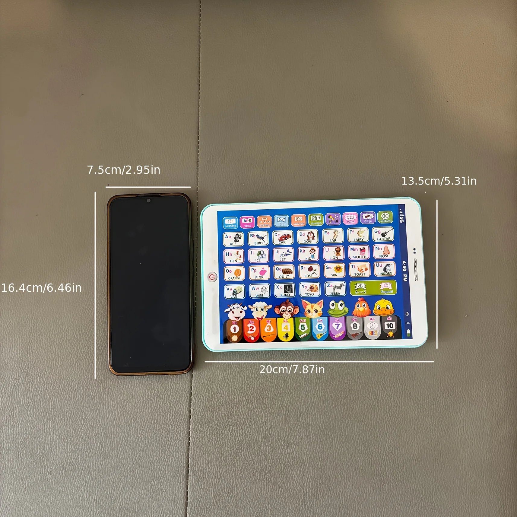 Children's interactive toy - educational learning machine with music and touch screen, suitable for children 3-6 years old, idea