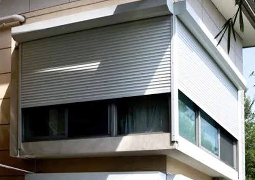 Automatic electric aluminum shutter windows modern design electric safety glass sliding curtain home office roll up