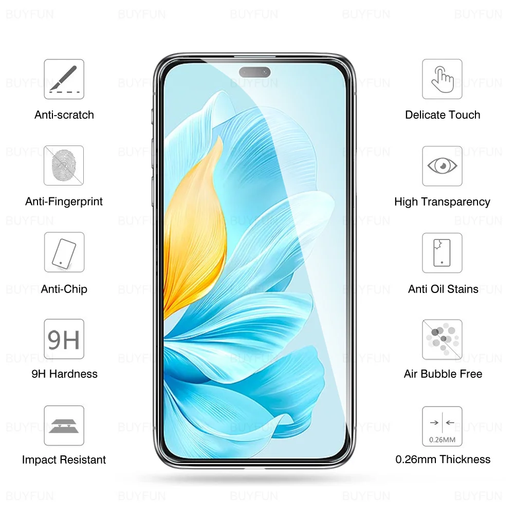 2in1 Camera Lens Protective Film For Honor 200 Lite 5G Tempered Glass Screen Protector For honor200Lite honar 200lite Glass Film