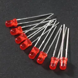 100PCS/Lot LED Diode 3MM Super Bright White Red Yellow Blue Green Led Lights Diodes