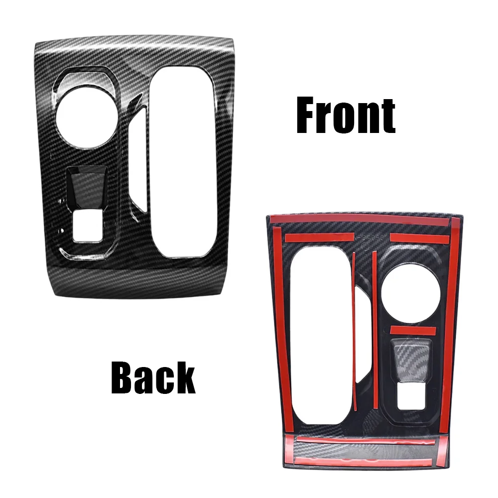 ألياف الكربون وحدة التحكم والعتاد التحول لوحة الكسوة ​   غطاء لسيارة شيفروليه كولورادو 2023 2024 2025 لجي إم سي كانيون 4WD