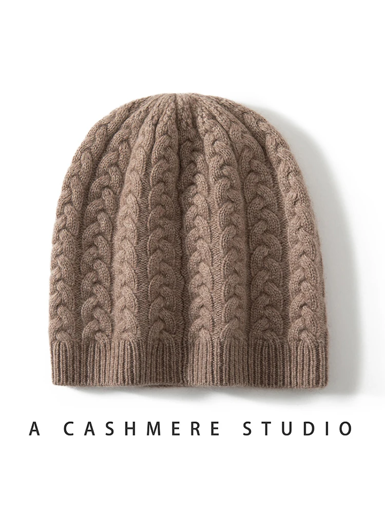 luxury-cashmere-bonnet-cap-for-women-soft-knitted-beanie-hats-solid-color-twisted-flower-outdoor-winter-warm-woman-accesories