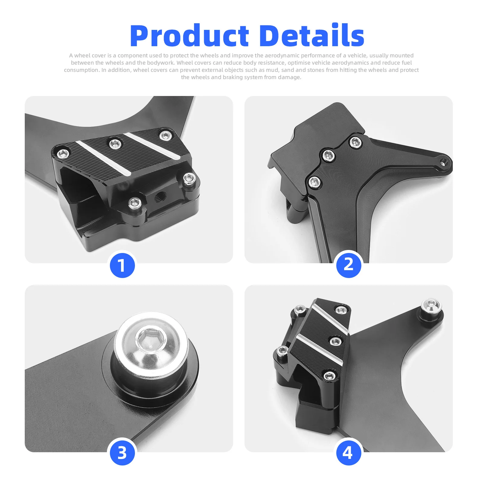 Carbon Fiber Material For BMW S1000R S1000RR M1000R M1000RR S1000XR 2019-2024 Front Fender Wheel Cover Motorcycle Accessories view 6
