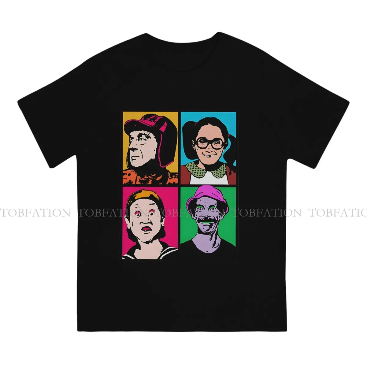 El Chavo Don Ramón Chilindrina Y Quico El Chavo Del Ocho Men T Shirt Cotton Punk Crewneck Tee Shirt Harajuku Tops