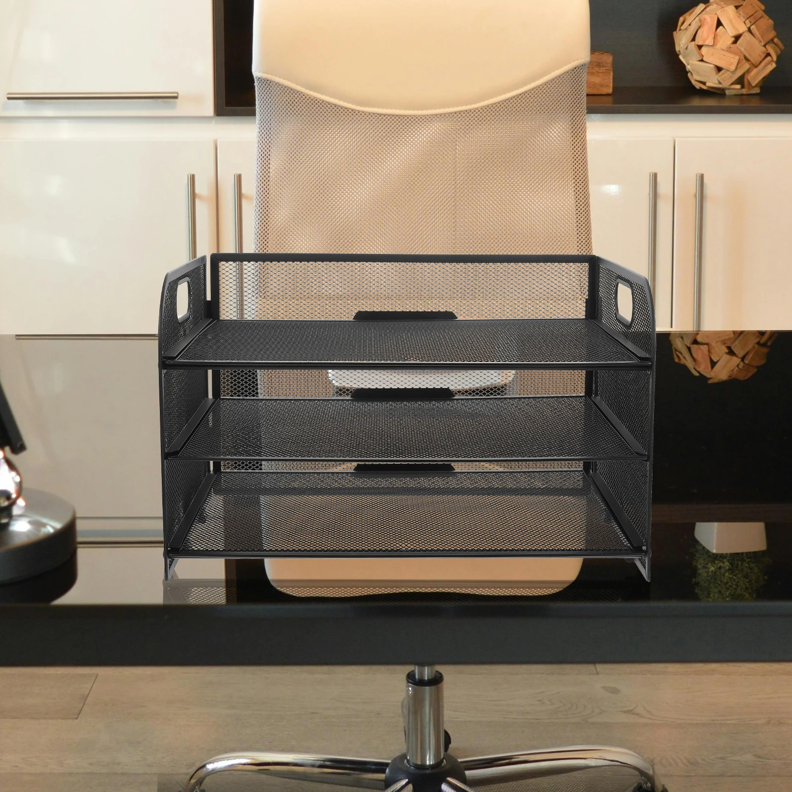 

File Rack Document Holder Desk Organizer Organizers and Accessories Wrought Iron Folder