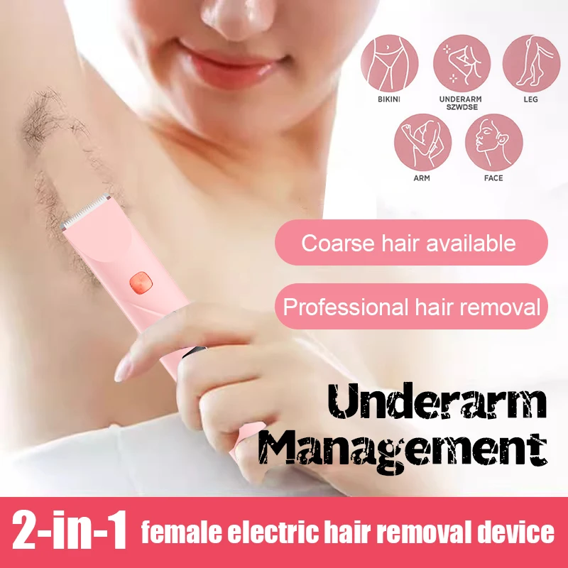 

Hair Removal Device For Women Dual Headed Shaver Private Parts Pubic Hair Trimmer Electric Shaver For Men And Women Hair Removal