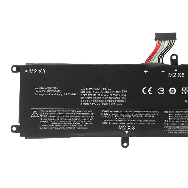 ZEDI L14M4PB0 L14S4PB0 4ICP6/54/90 Laptop Battery 14.8V 60Wh 4050mAh For Lenovo Savior Savers Resuer 14 15 ISK ISE IFI 80RN 80RQ