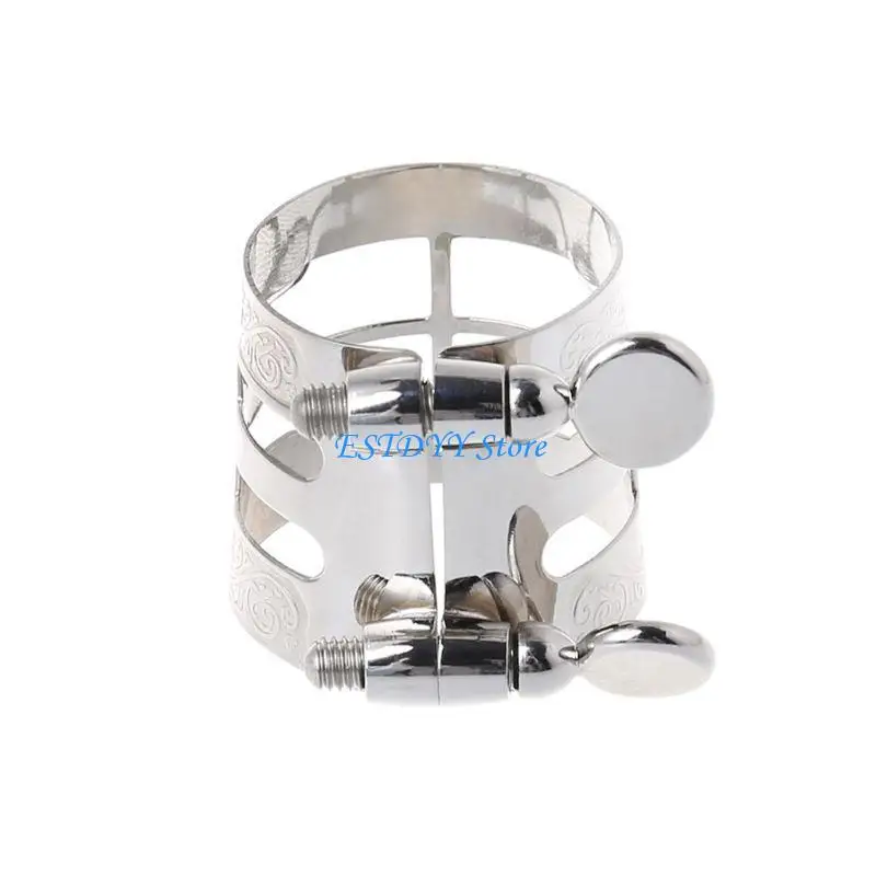 G6DE Saxophone Clip Metal Ligature Single Screw Sax Fastener Clip Mouthpiece Ligature