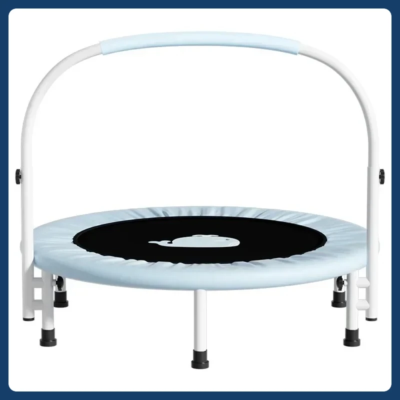 2025 nuevo trampolín plegable de 40 "con reposabrazos para adultos, trampolín de salto para Fitness en interiores, rodamiento de 250KG, juguete de entretenimiento deportivo para niños