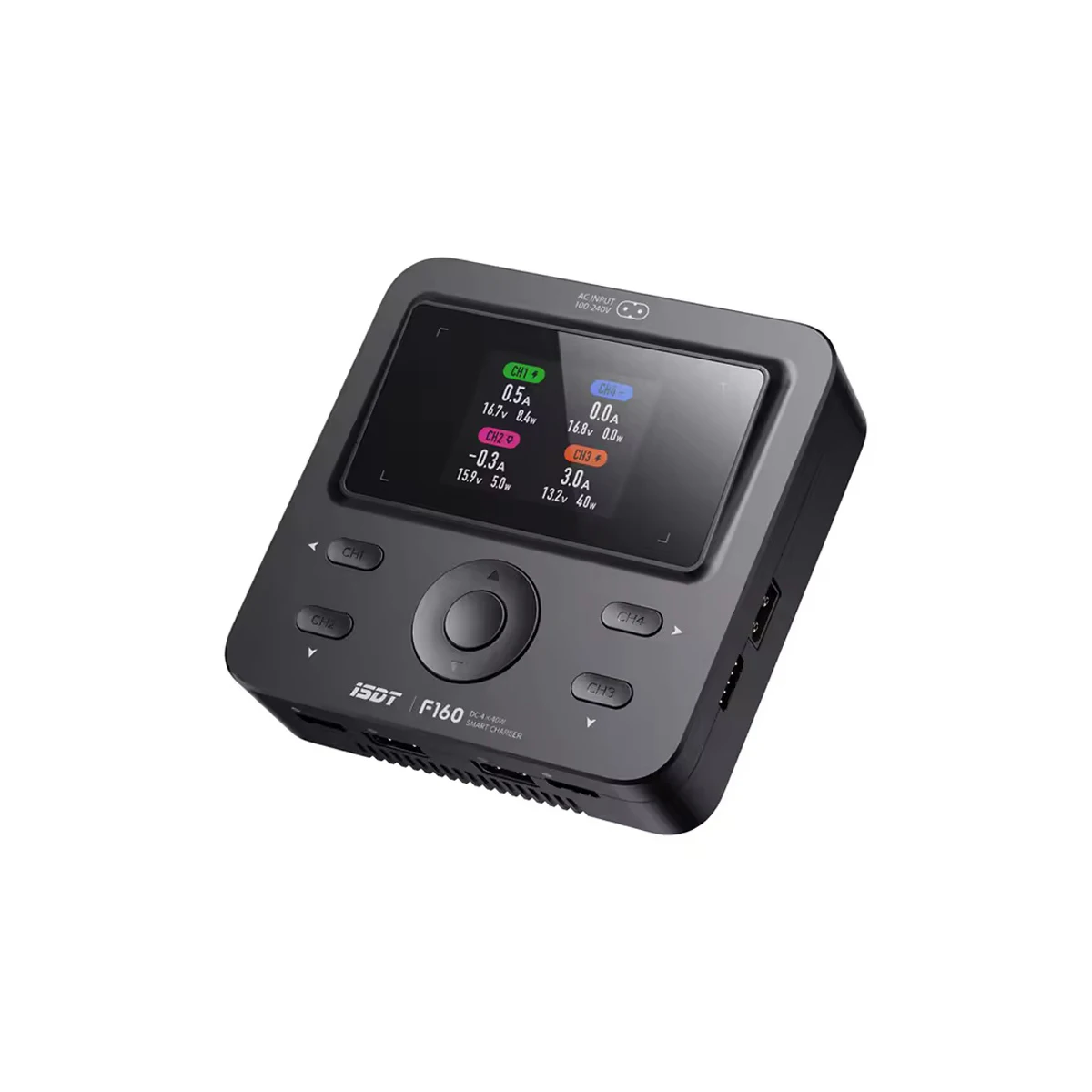 ISDT F160 AC / DC Quad Smart Charger for 1~4S LiFe Li-Ion LiPo LiHv ULiHv 4~12S NiCd/MH 2~7S Pb Battery Charge view 3