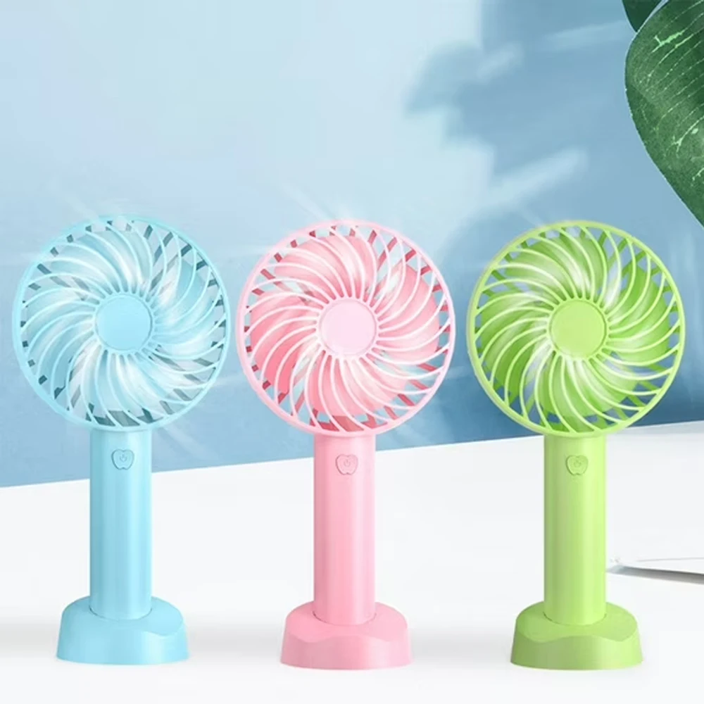 USB Mini Strong Wind Handheld Fan Rechargeable Fan Mini Desktop Air Cooler Outdoor Fan Cooling Travel Hand Fans Ventilation Fan