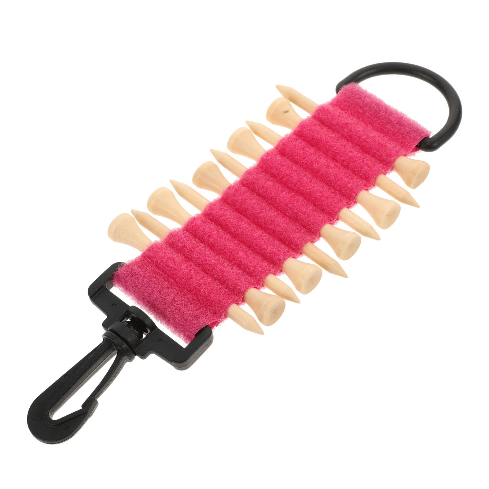 

Golf Nail Fixing Clip Portable Bag Storage Pink Accessories Tee Holder Plastic Ball Pouch Golfing Supplies Dualsided Hanging
