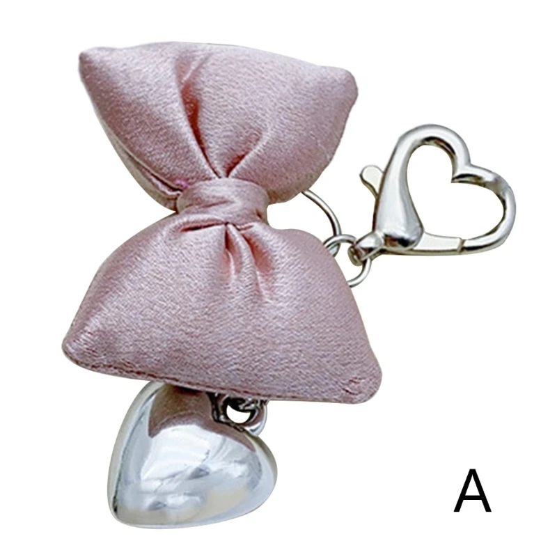Stylish Keychain Pink Bowknot Pendant Keyring Accessory for Bags Backpacks Phone Dropship