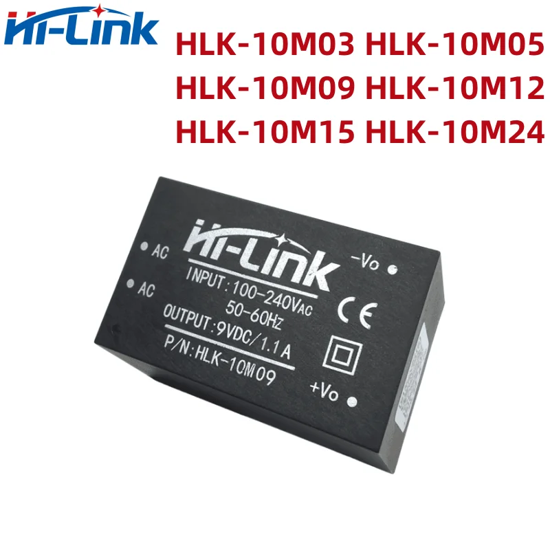 HLK-10M05 CE/RoHS para fuente de iluminación LED, módulo de fuente de alimentación para carga EV, ACDC 220/110V a 5v, 10w, 2A, 2 uds./lote, envío gratis