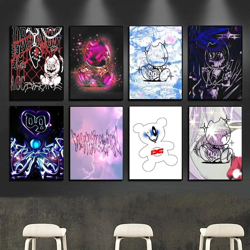 Drain Gang Poster Sticker Prints Self Adhesive Home Decor Decoration