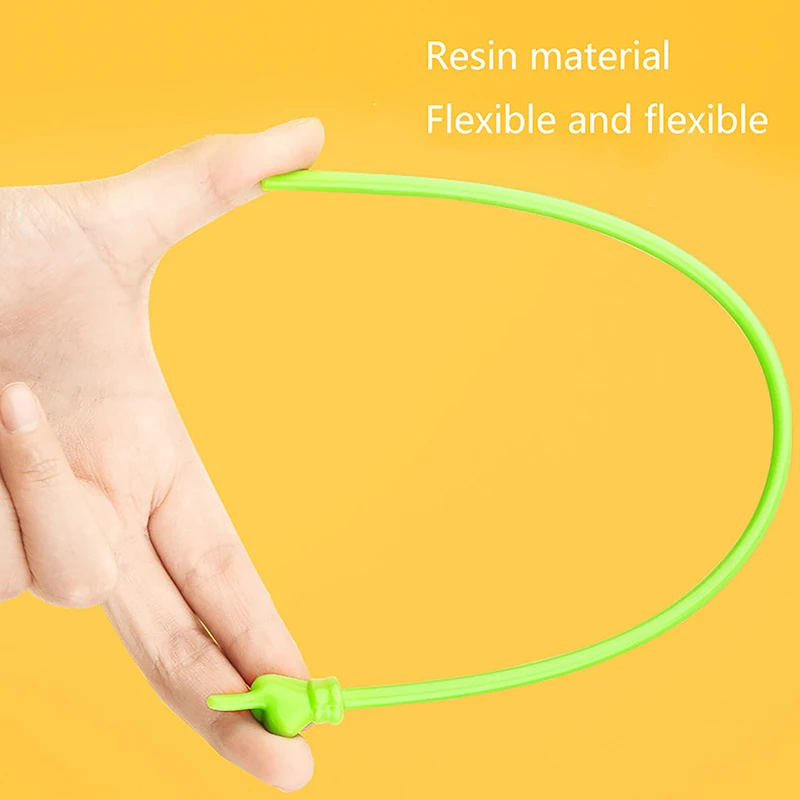 10PCS Teaching Pointer Finger Design Colorful Non-slip Resin Handle Bendable Children Handheld Presenter Teaching Stick