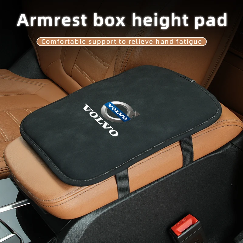 Car Armrest Box Pad Protector Cover For Volvo XC90 XC60 C30 T6 S60 C70 XC40 V40 XC70 V70 V60 V50 S80 S40 AWD V90 S90