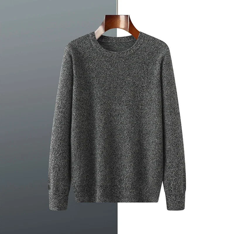 

High Quality Autumn Winter Soft Warm Pullover Shirt Classic O-neck Men 100% Cashmere Sweater Simple Casual Man Knit Top Clothes
