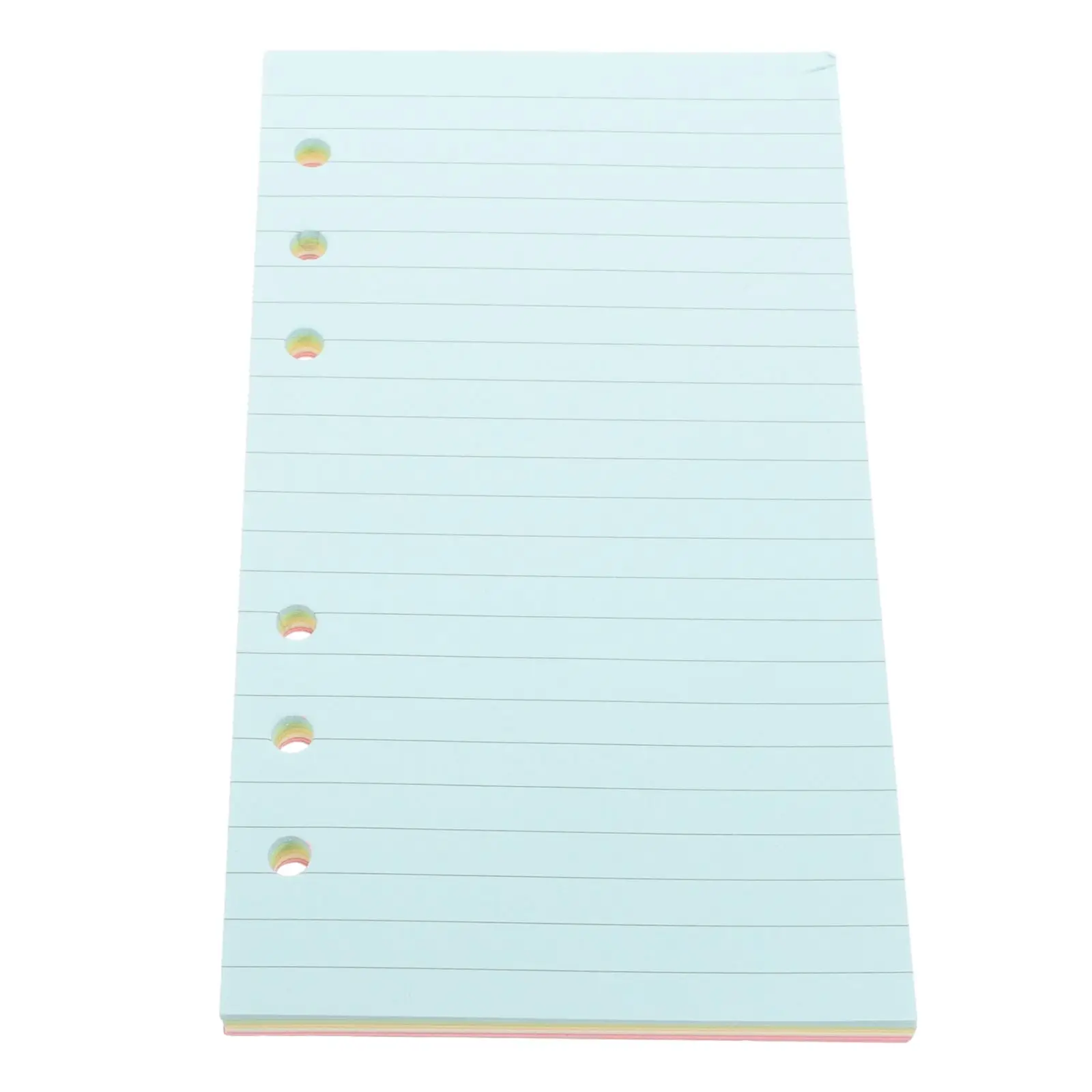 50 Pages Note Book Refills Inserts Paper Loose Leaf for Notebok Punch Hole Colorful