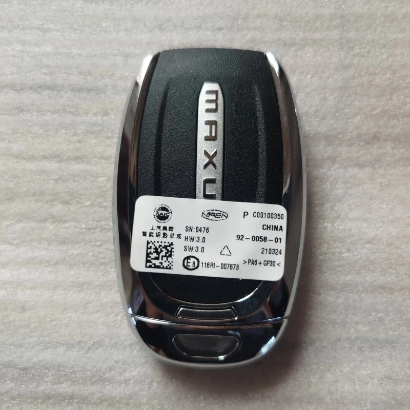 Car Keyless Smart Remote Key 433Mhz with ID47 Chip for SAIC MAXUS D60 T60 T70 G10 G20 V80 Intelligent Remote Key