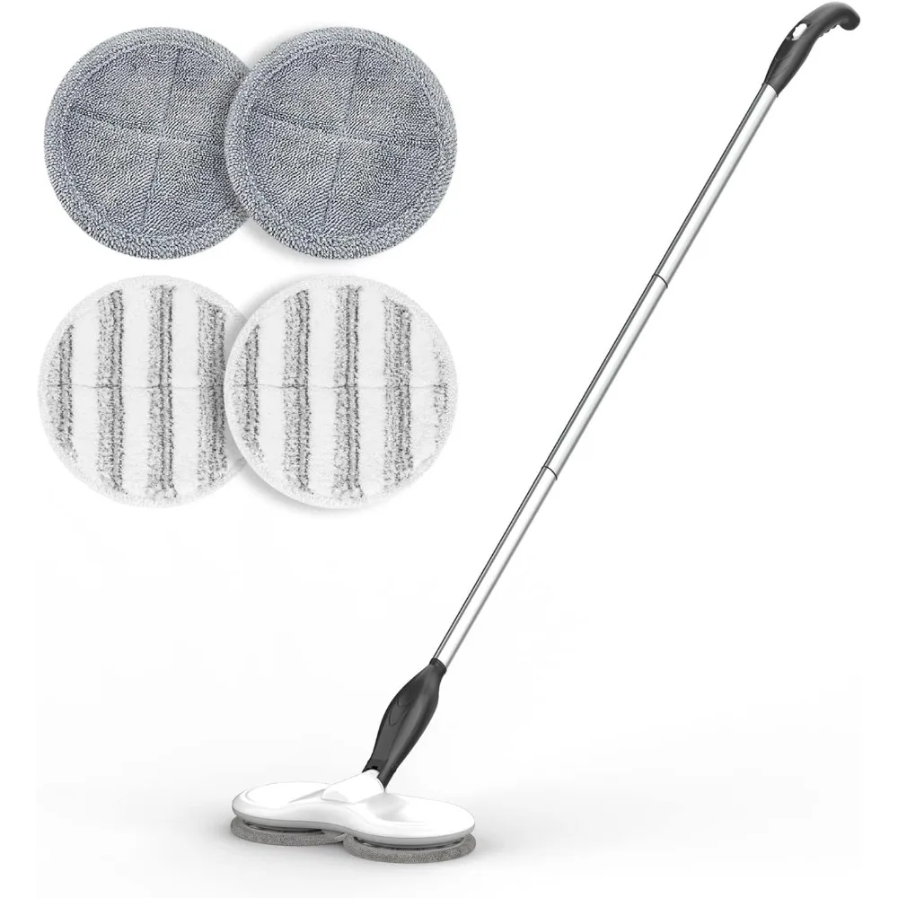 Электрическая швабра для чистки пола, аккумуляторная швабра с вращающимся двигателем для паркетной плитки, ламината, ежедневной очистки пола