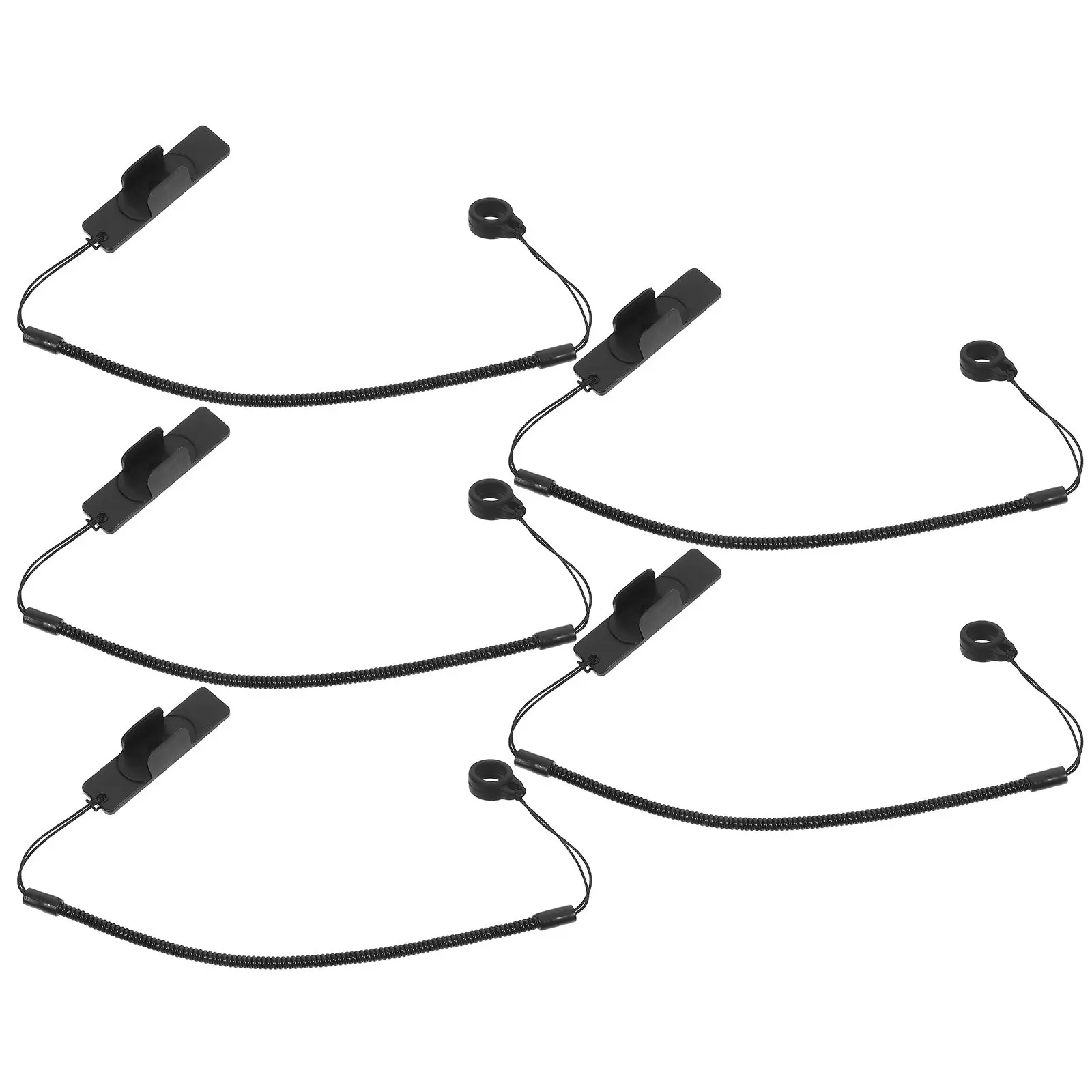 

5Pcs Stylus Holder Strap Retractable Coil Spring Lanyard Elastic Pen Tether Holder for Tablet Drawing Pen Anti-Lose Cord