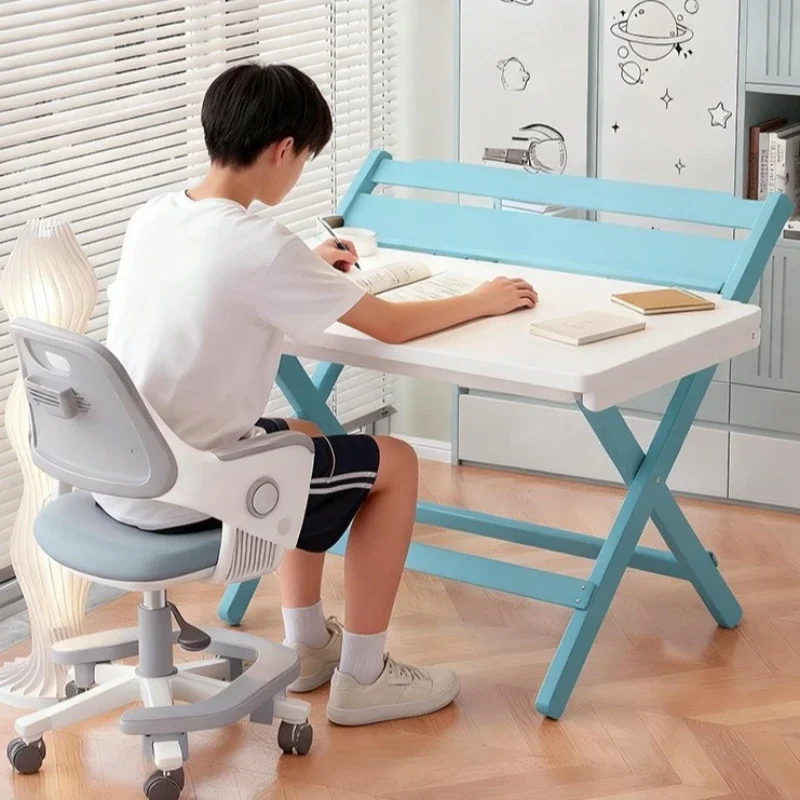 Multi-functional Lifting Children's Study Desk Writing Desk Office Small Desk Desk Folding Free Installation