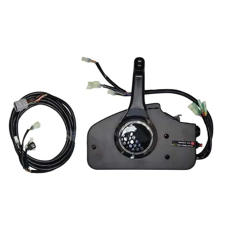 New Side Mounted Mer-cury Outboard Engine Throttle Remote Control Box 10Pin 7 Core Power Trim Switch