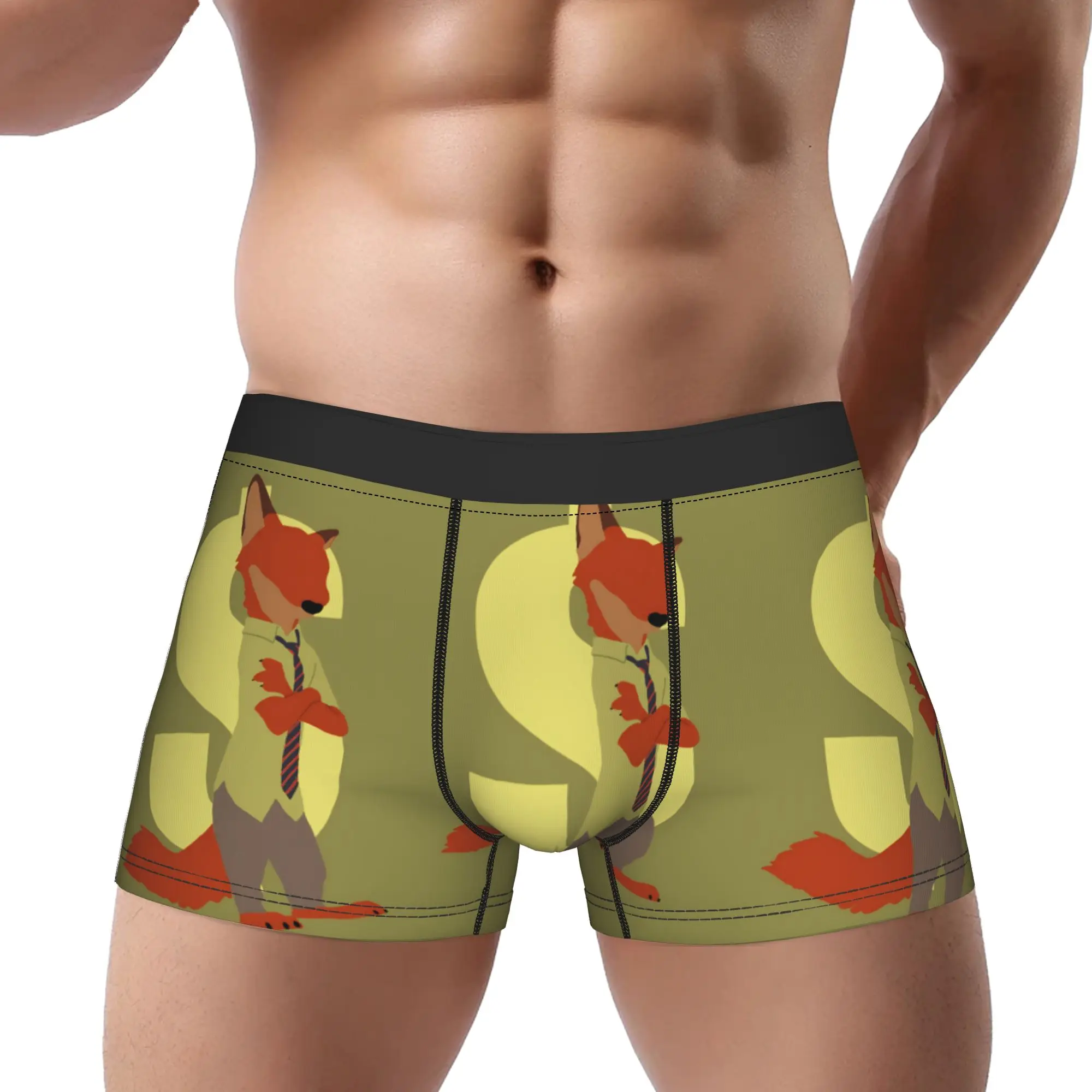 

1piece Zootopia Nick – The Foxy Con Artist Underpants Homme Panties Male Underwear Print Shorts