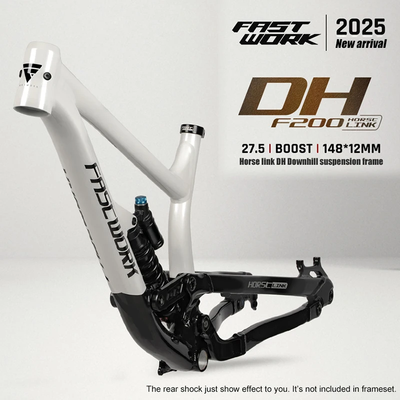 

27.5er Downhill Full Suspension Aluminum Frame Soft Tail 4 Links Boost 148*12MM MTB Bicycle Frame Rear Travel 200mm For Adults