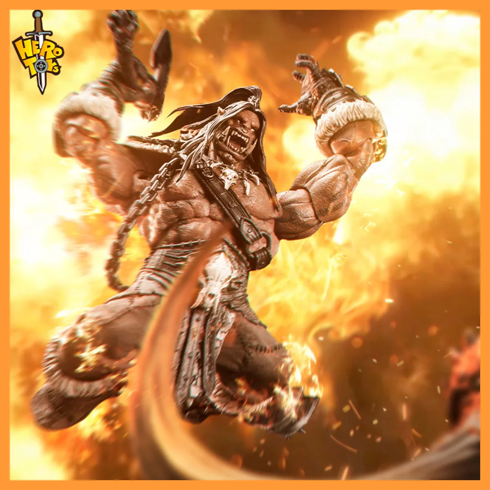 

Original Hero Toys 1/10 Scale Game Character Horde Battle Song Chief Roaring Father Orc Warior Anime Action Gift Figures Toys