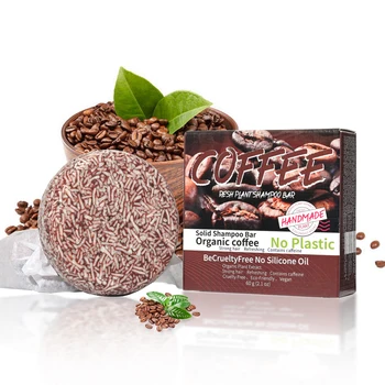 Coffee Flavored Shampoo, Nourishing Hair Essential Oil Soap, Handmade Soap, Men's Oil Control and Dandruff Removing Solid Shampo 1