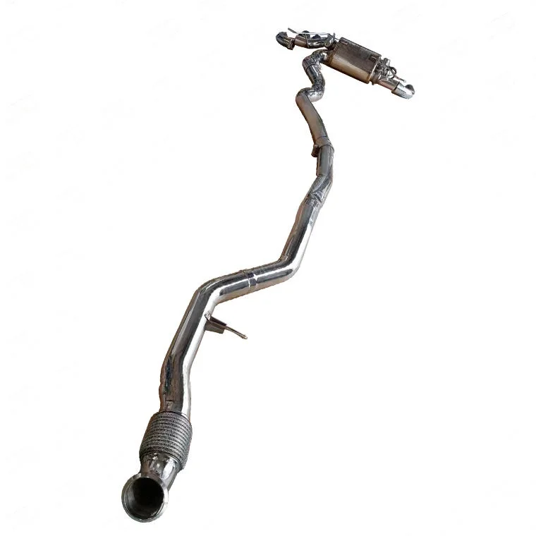 

For F32 435i N55 3.0 Turbo 2014-2016 High Performance Stainless Steel -Back Exhaust Dual Tip Muffler 1 Piece