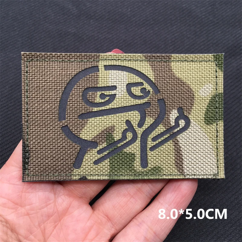Multicam Tactical Patches IR Infrared Reflective Patches on Backpack Vest Clothing Outdoor Badges Hook&Loop