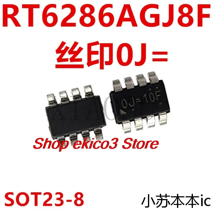 original Stock   RT6286AGJ8F  0J= SOT23-8 IC