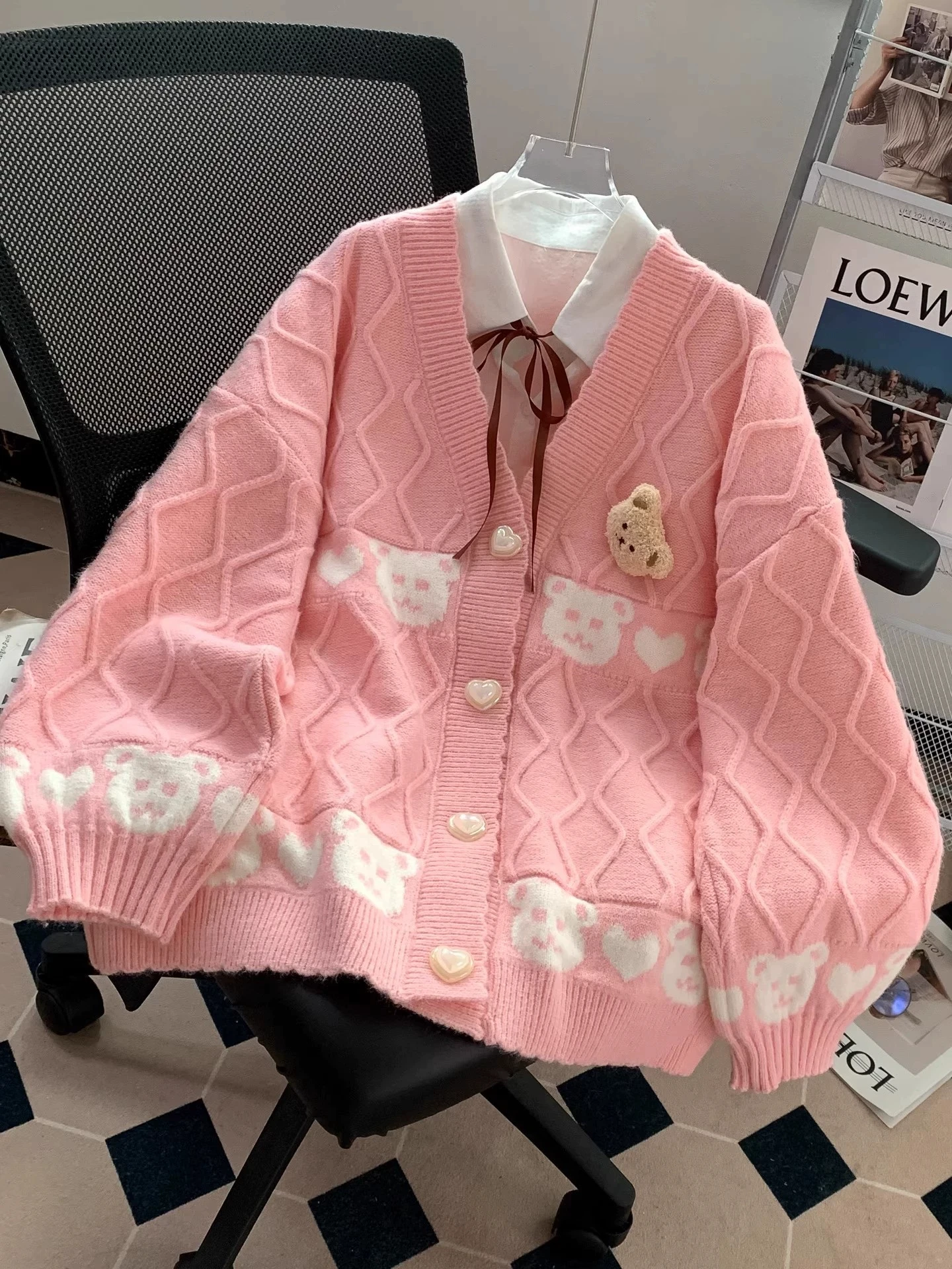 Autumn and winter new style gentle v-neck temperament pure lust hot girl slim long-sleeved sweater tops for women