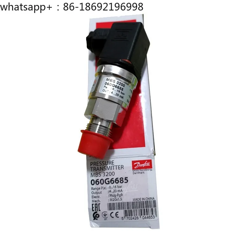 MBS3200 060G6685 Danfoss Pressure Sensor Transmitter 0~ 16bar Hydraulic Pneumatic Water Pressure