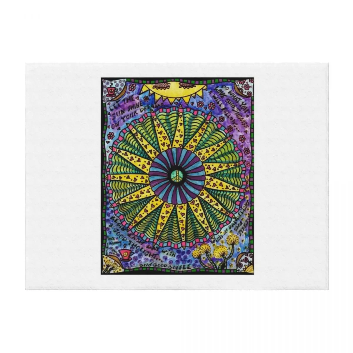 

Let Peace In, Featured On CBS Sunday Morning Throw Blanket Soft Beds warm for winter Camping For Baby Blankets