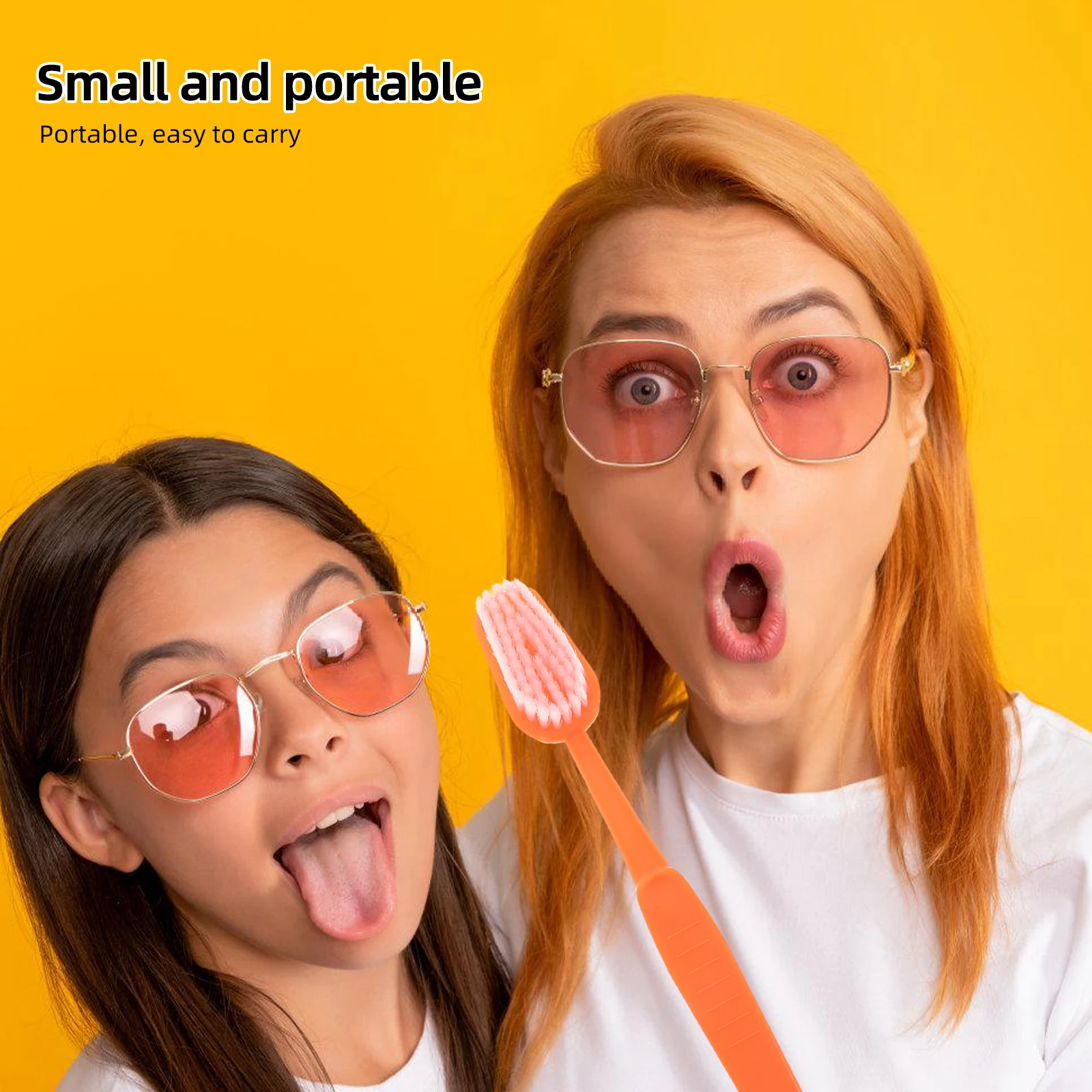

Toothbrush Styling Fake Oversized Costume Gag Prank Toy Giant Comb Funny Large Big Mouth Orange