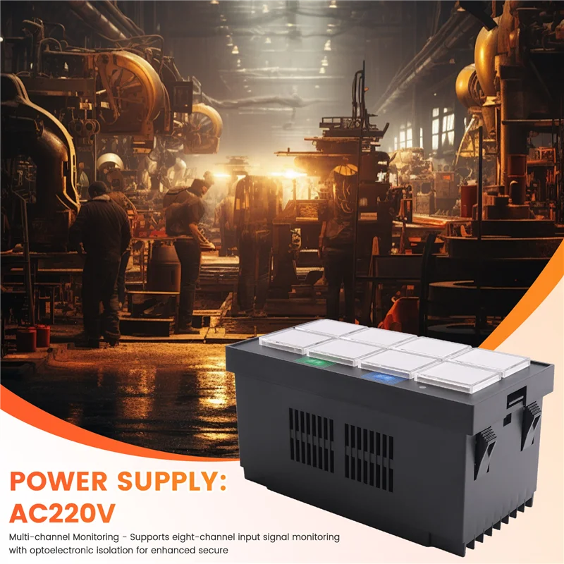 【RECOMENDAR】Industrial 8-Channel Alarm Annunciator Panel LED Indicator Sound And Light Flash Controller AC220V