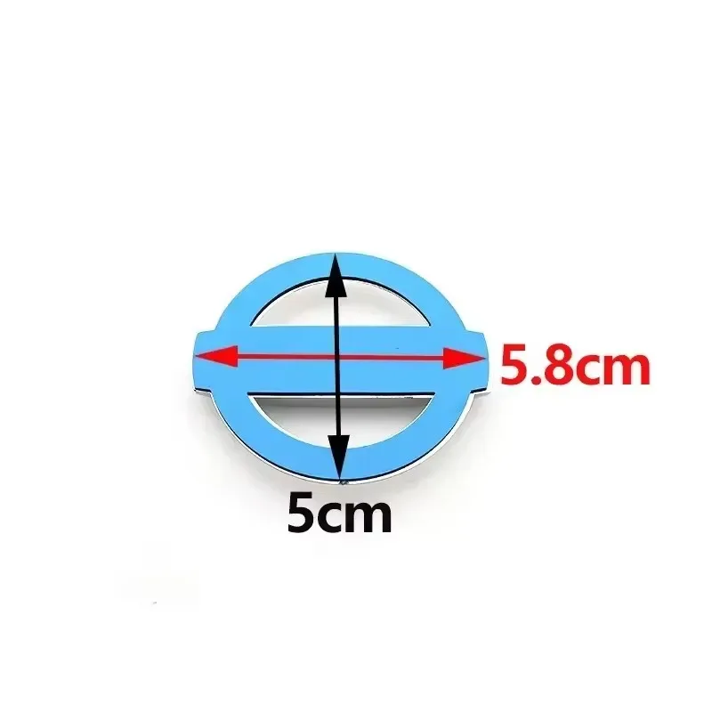 ABS 5.8/8.8/10/11.8/12.8/13/14/15/16cm Silver Front Rear Car Emblem for Nissan SYLPHY Juke Tiida Sunny QASHQAI Teana X-Trail