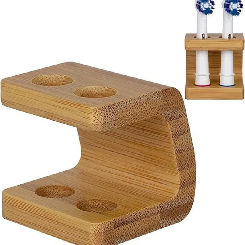 

Bamboo Toothbrush Rack Electric Toothbrush Head Wooden Bathroom Bamboo Storage Rack