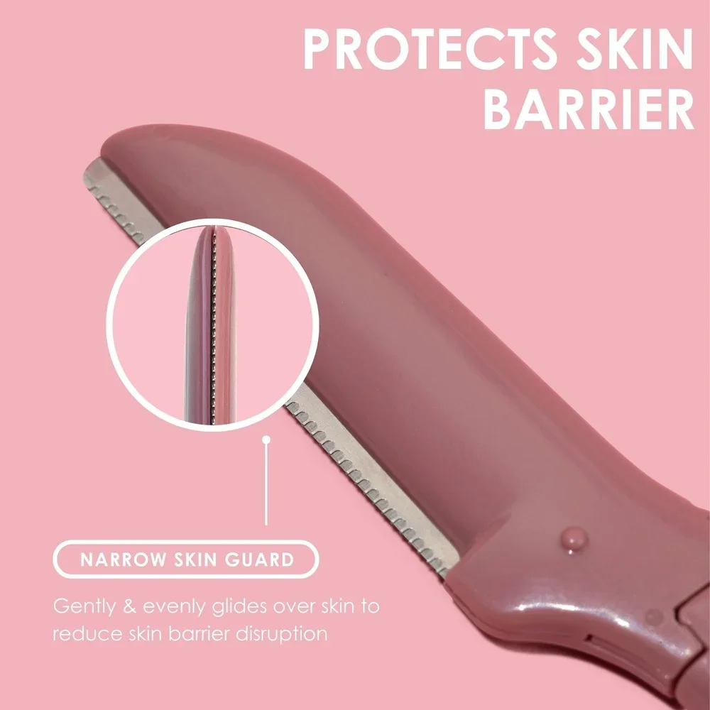 5 упаковок, прецизионная дермапланер, женская бритва для лица, ультратонкий отшелушивающий аппарат для удаления волос, усиление свечения, улучшает текстуру кожи, микро