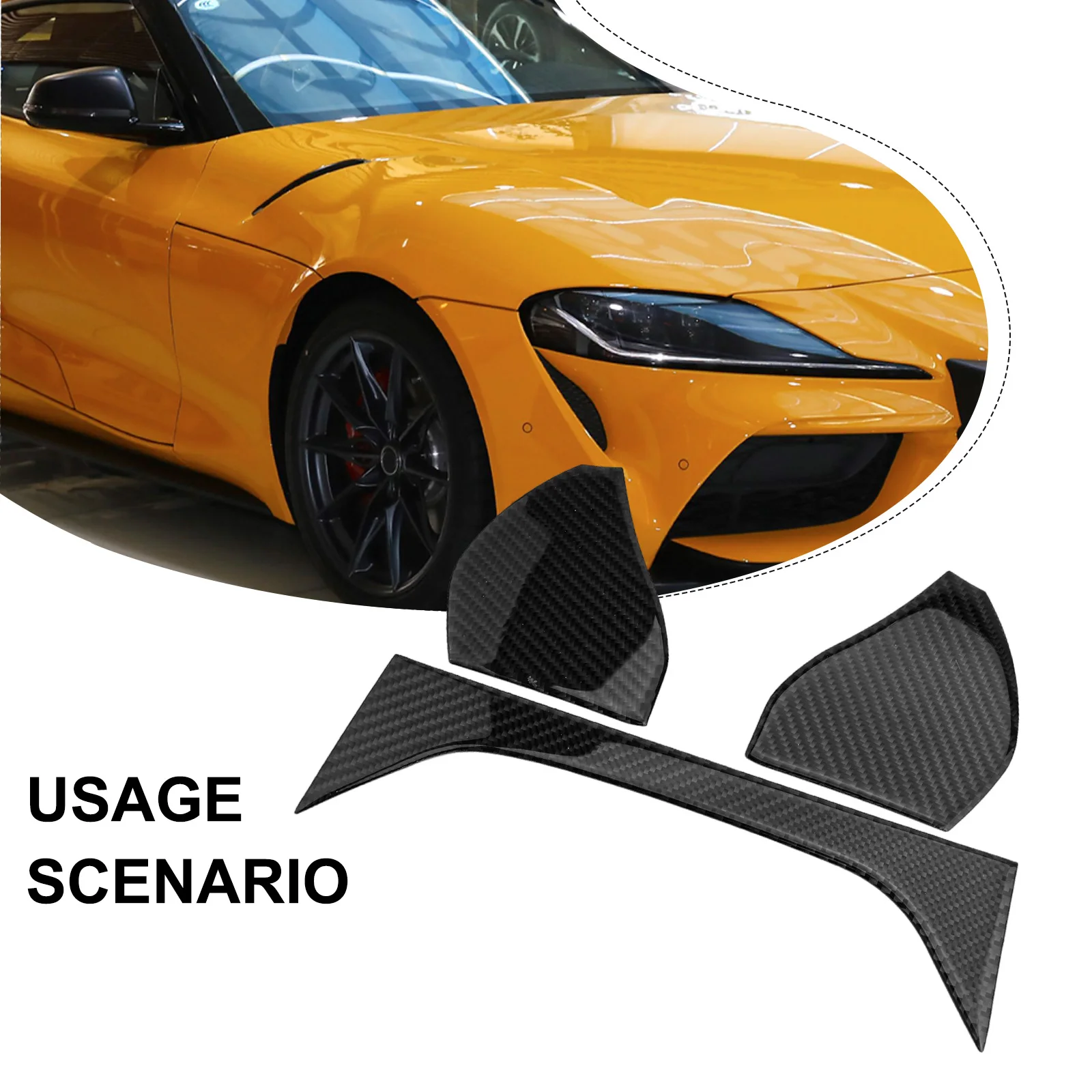 

Protective and Decorative Carbon Fiber Dashboard Trims for Toyota For Supra A90 2019 2022 Simple to Install and Maintain